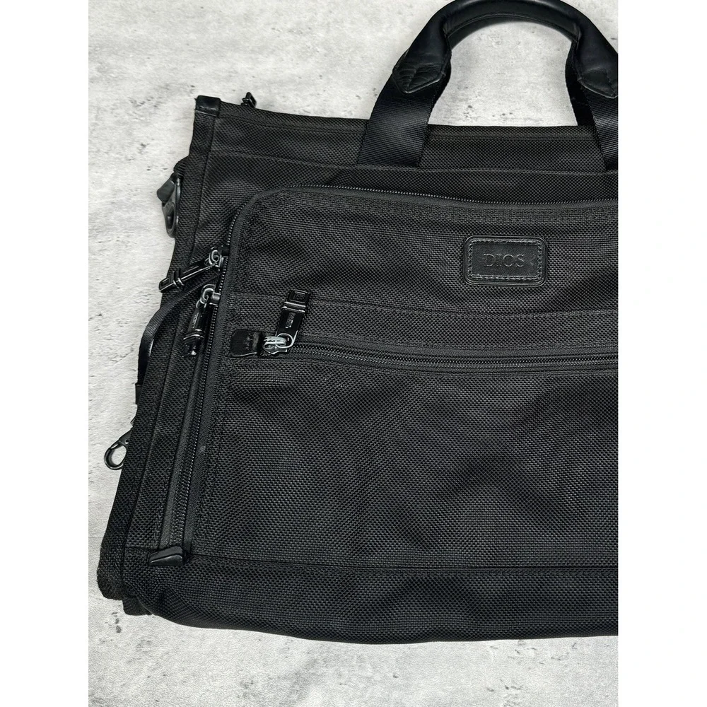 TUMI Business T-Pass Laptop Briefcase Black Ballistic Nylon - 15.5x12.5